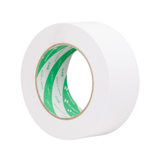 Sellotape Kraft White Paper Tape in a 50mm x 50m roll, perfect for packaging, sealing, and eco-friendly projects.