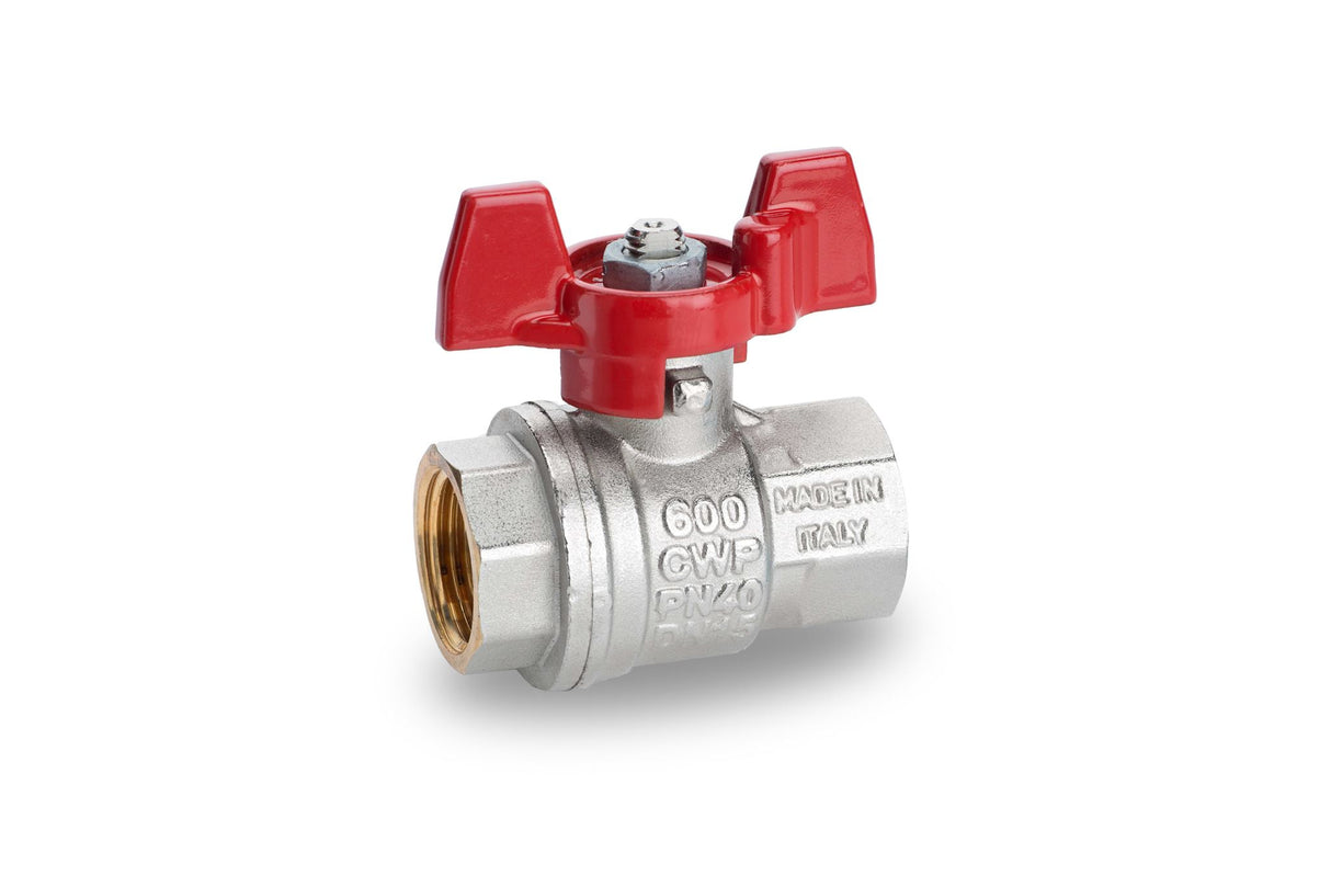 RuB s.90 Brass Ball Valve with T-handle 10mm BSPP