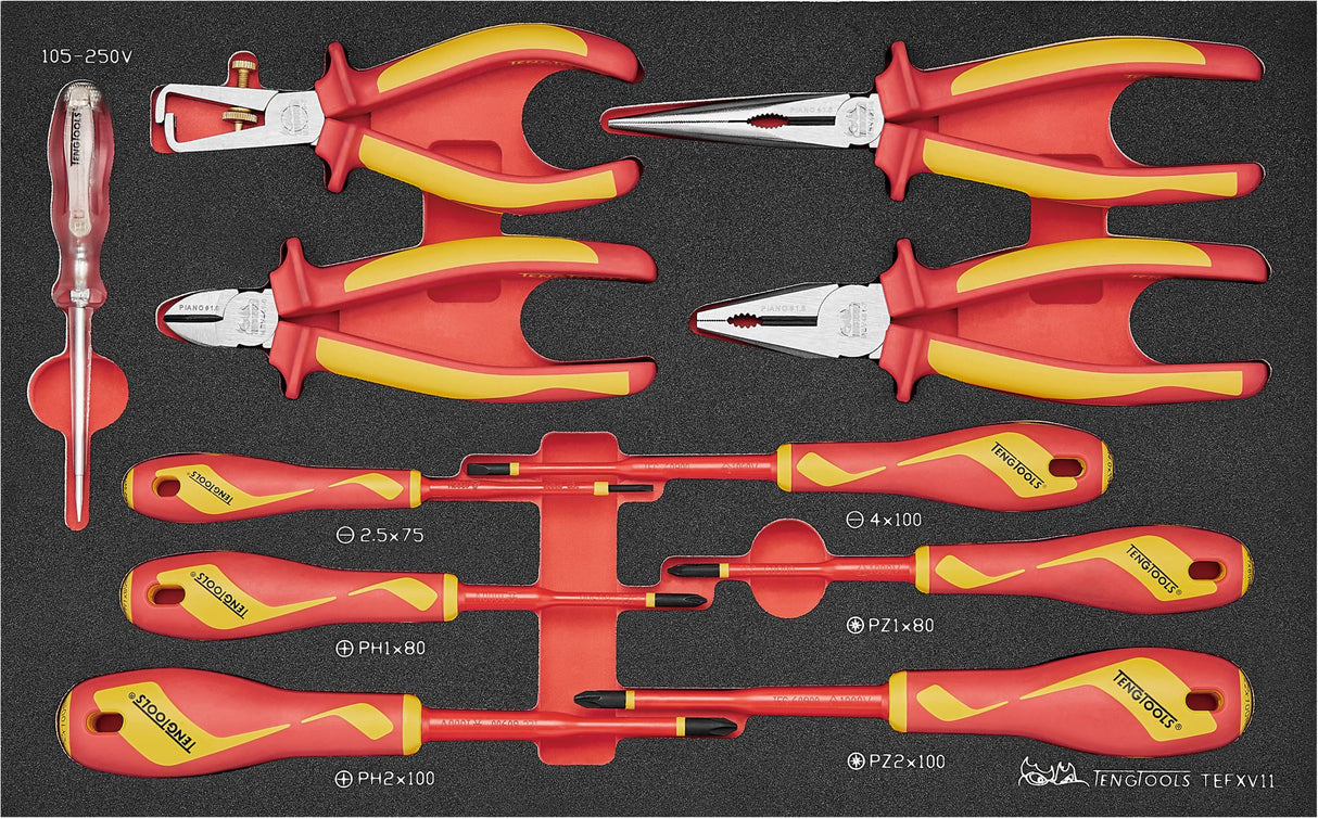 Teng Insulated Plier and Screwdriver Set Insulated 11 Piece (Set)