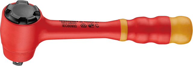 Teng 1000V VDE insulated ratchet, safe for electrical work up to 1,000 volts, 72 teeth for precise control, lightweight and durable.