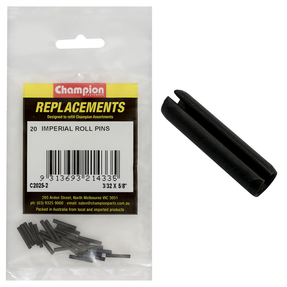 Champion Imperial Roll Pin 3/32" x 5/8" Pack of 20