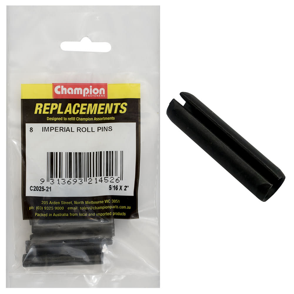 Champion Imperial Roll Pin 5/16" x 2" Pack of 8