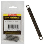 Champions 2-inch extension springs in a pack of 4, featuring durable 24-gauge wire for reliable tension and performance.