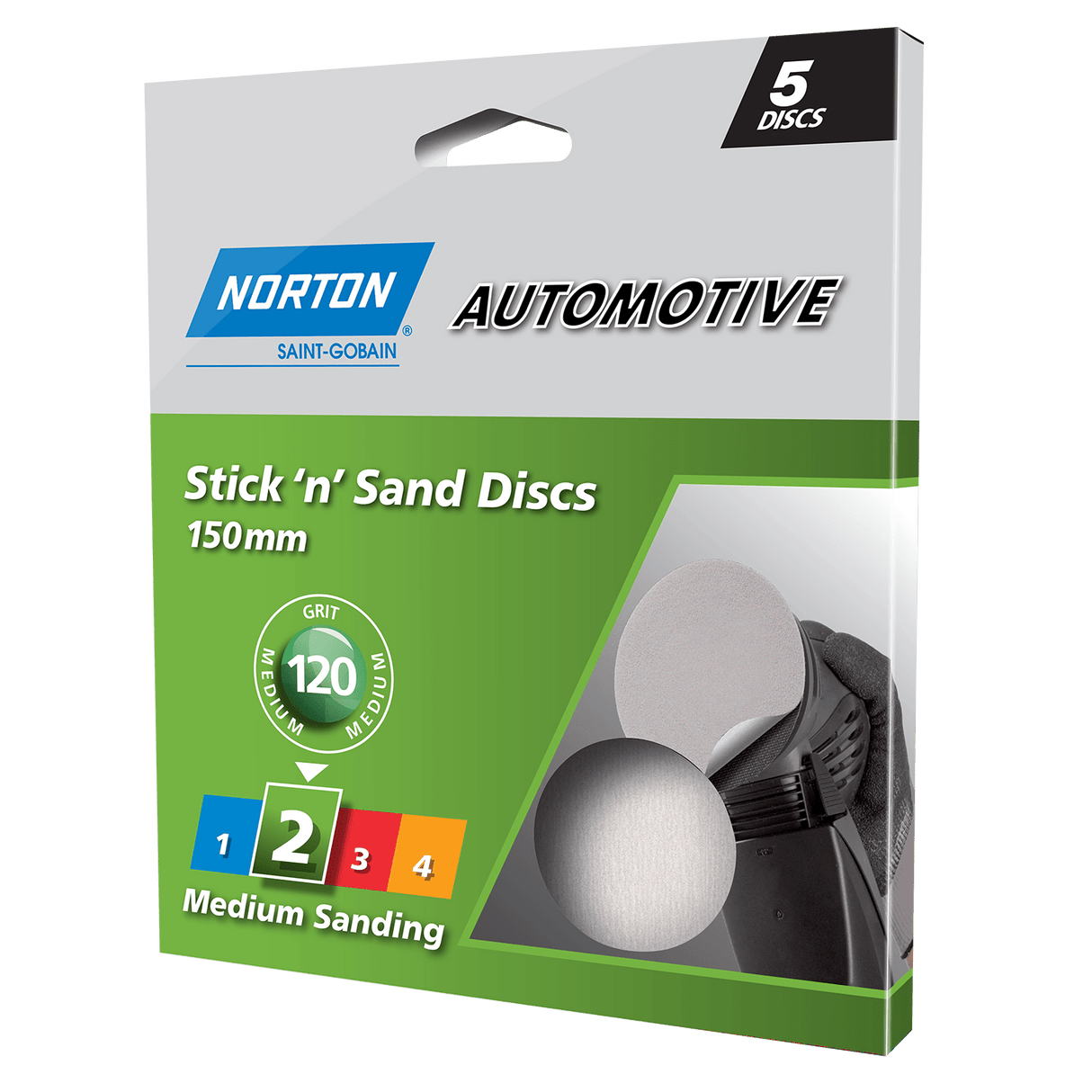 Norton Rapid Prep Non-Woven Locking See-Thru Disc 115mm Pack of 25 (Pack)