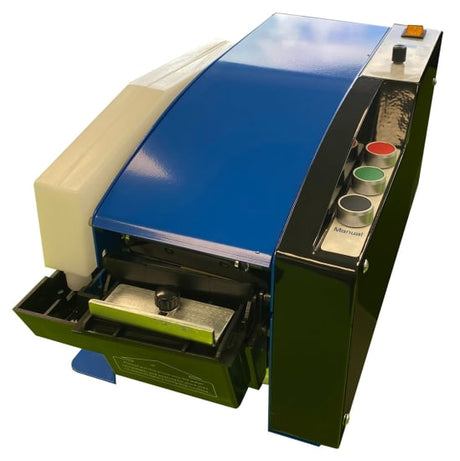 Automatic water-activated tape dispenser for efficient packaging, with adjustable tape length control and eco-friendly compatibility.