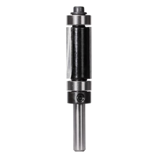 Carbitool Trim Bit Flush with dual carbide tips, 12.7mm diameter, ideal for precise trimming and template applications in woodworking.