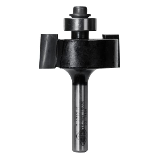 Carbitool Rebating Bit 1/4" shank, 9.5mm, features carbide tip and ball bearing guide for precise, clean wood cuts.