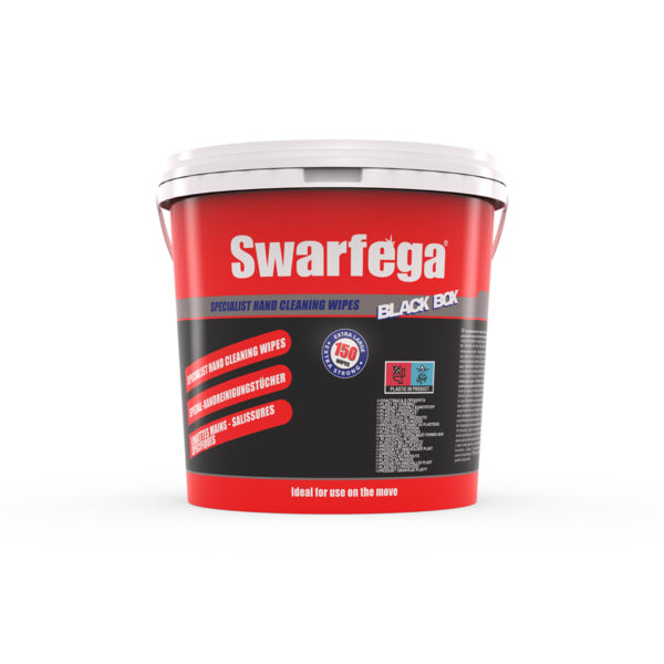 Black Box Heavy Duty Hand Cleaning Wipes Bucket of 150 wipes - Swarfega