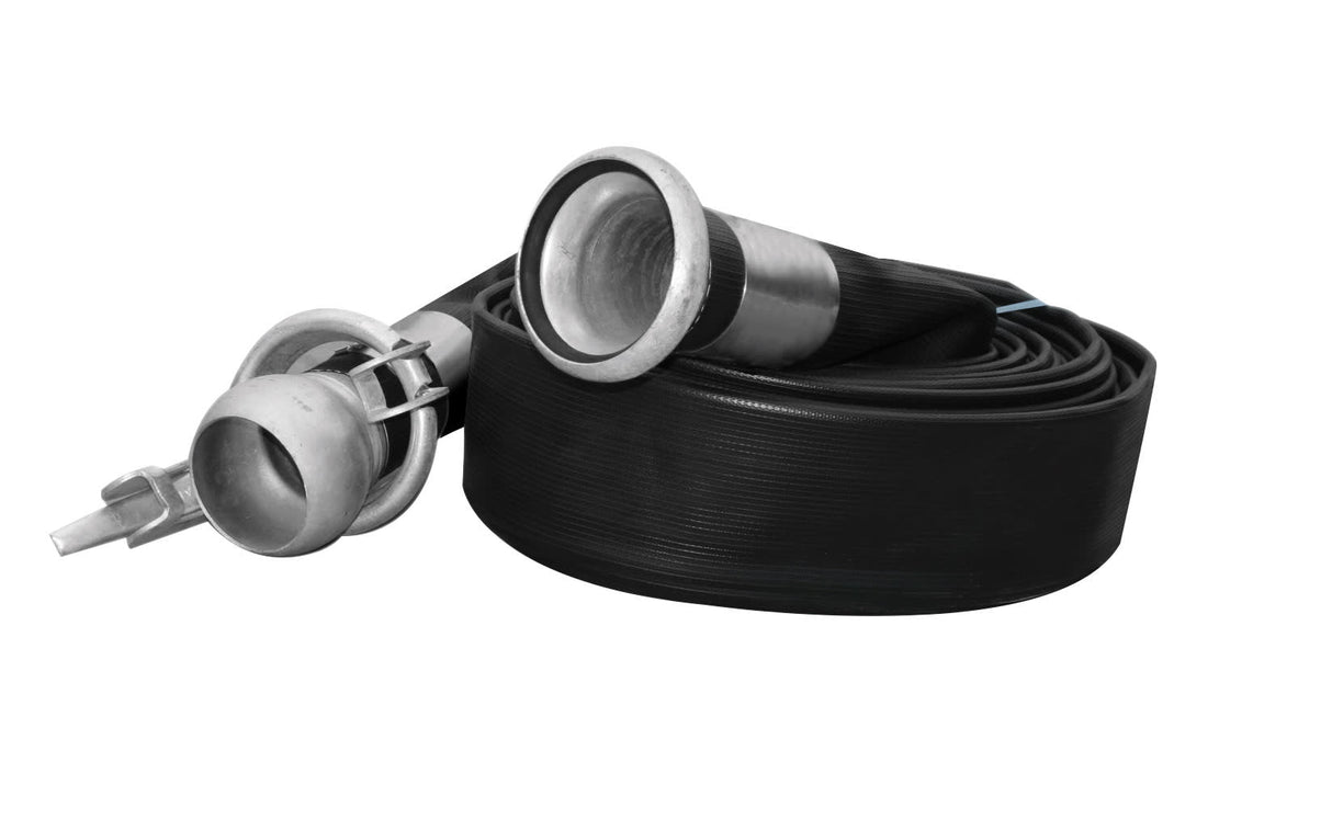 Optima Heavy Duty Black NBR Layflat Hose Assembly 203mm x 20m (Each)
