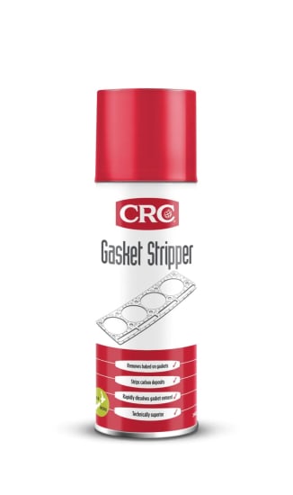 Powerful CRC 5021 Gasket Stripper 300g dissolves tough gaskets and residues, safe for aluminum, steel, and brass surfaces.