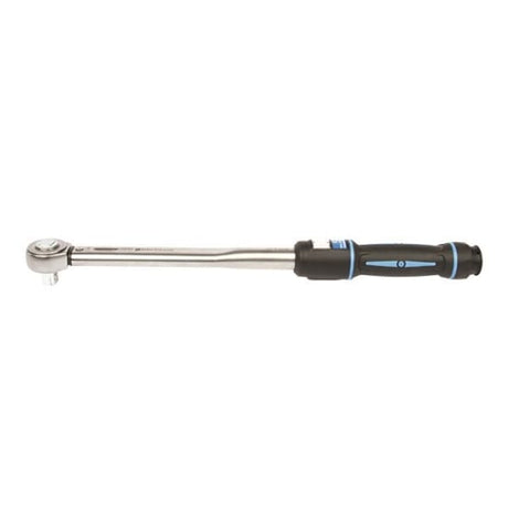 Sykes-Pickavant Torque Wrench 300Nm-1/2" with ergonomic grip, dual scale display, and rapid adjustment for precise torque settings.