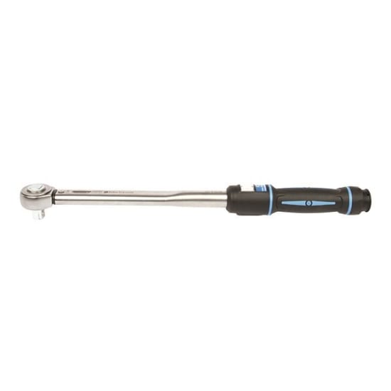 Sykes-Pickavant Torque Wrench 330Nm, 1/2" drive, 683mm, dual scale, ergonomic handle, enhanced visibility, and precision adjustments.