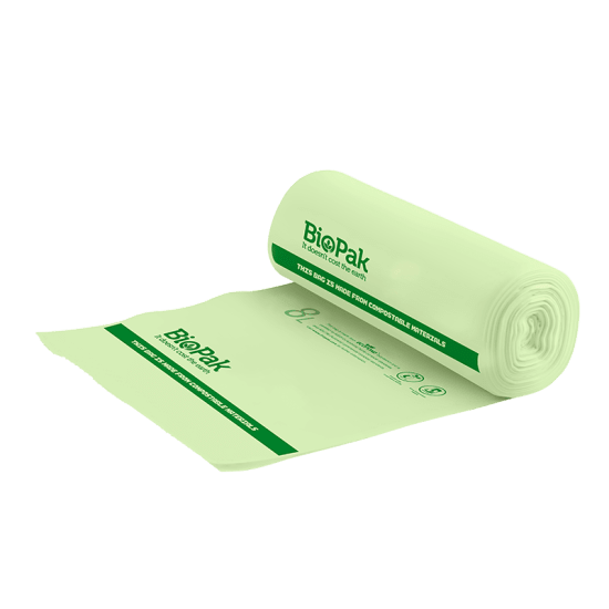 Biopak Compostable Bin Liner 8L-355 x 200mm-1000-Case