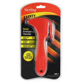 Sterling RESQ Emergency Hammer & Cutter with window punch, razor blade, and ergonomic grip for vehicle safety in emergencies.