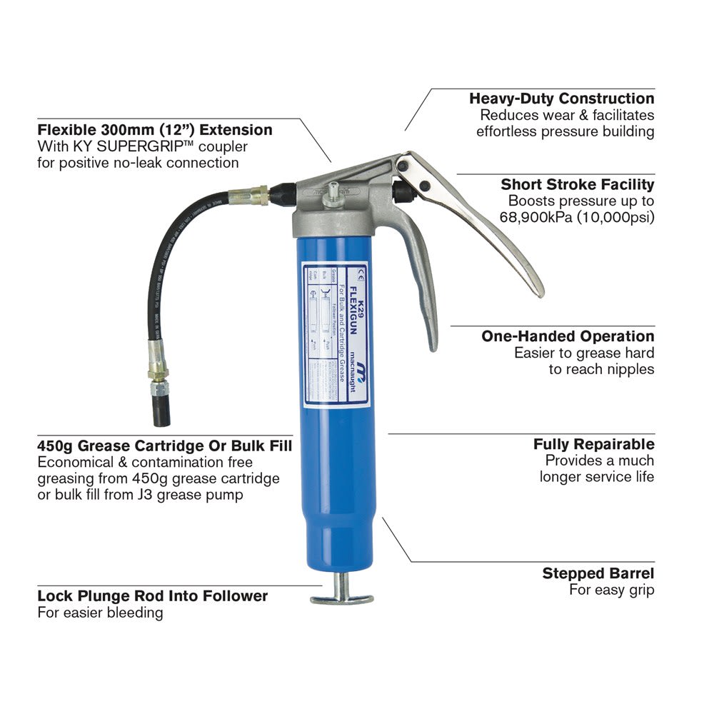 Macnaught K29 Grease Flexigun 450GM