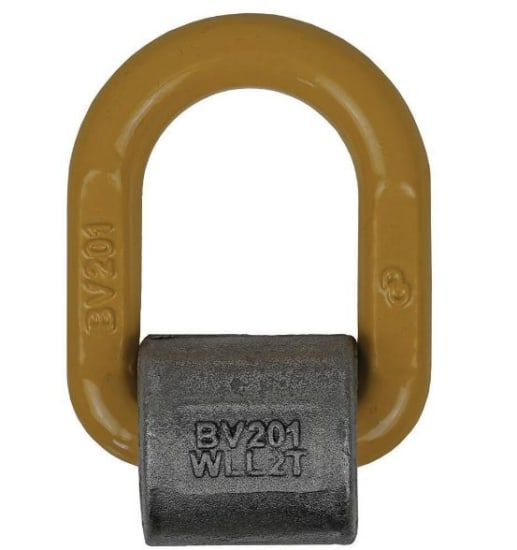 Grade 80 welded load ring for heavy-duty lifting, fatigue-resistant, compliant with AS 3776, includes welding instructions.