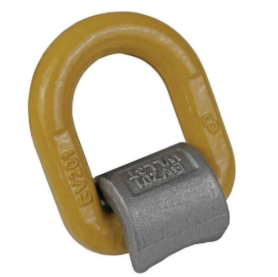 Grade 80 weld-on load ring with 5.0T capacity, forged from premium alloy for reliable lifting and lashing applications.