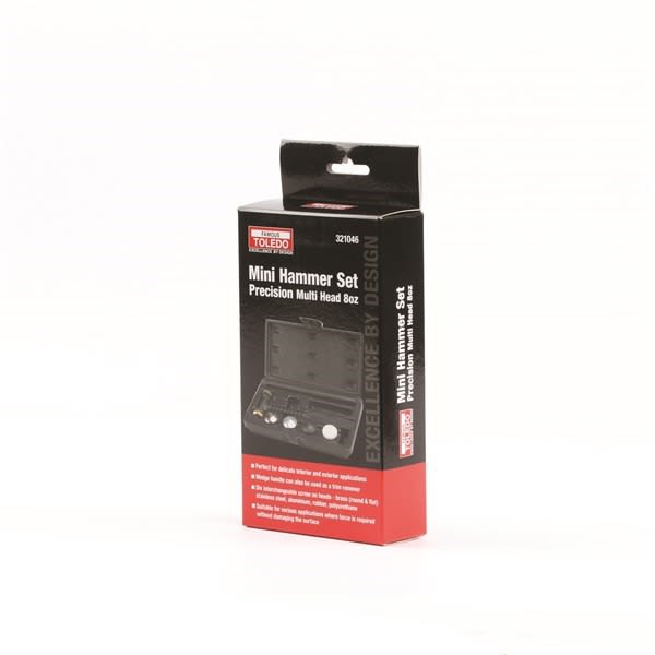 Toledo Mini Multi Head Precision Hammer Set 8oz