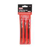 Toledo O-Ring Pick Set - 3 tools for precise O-ring manipulation, featuring six tip styles, lightweight nylon, and a vinyl wallet.