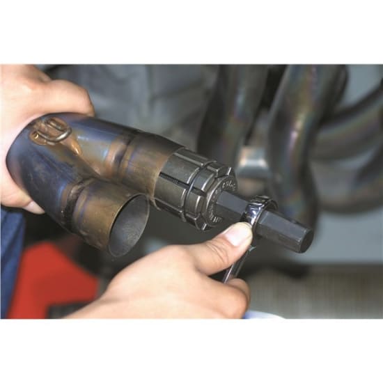 Toledo Exhaust & Tailpipe Expander, 30-44mm, durable tool for expanding tailpipes easily with a standard wrench.