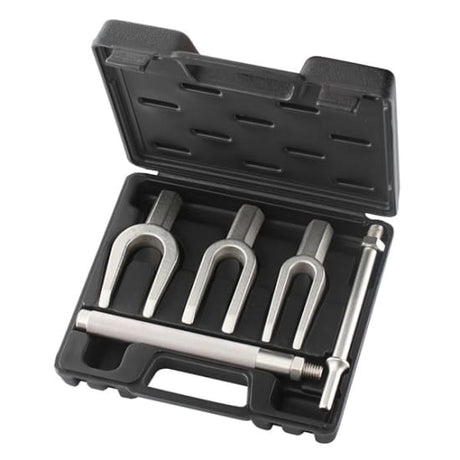 Toledo 5-piece automotive repair kit for removing tie rod ends, ball joints, and pitman arms, made from durable alloy steel.