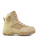Bata Avenger Sand Women's Zip sided Safety Boot - Sand (Size: 06)