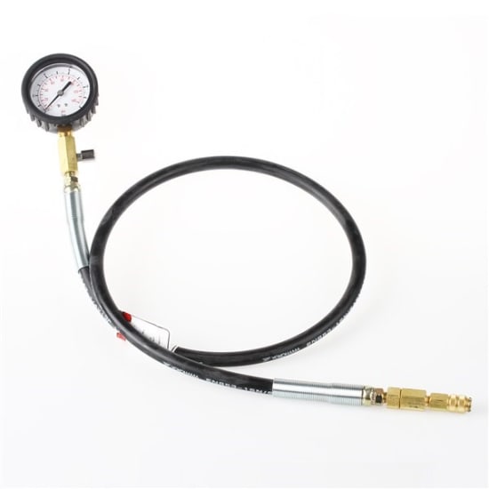 Toledo Oil Pressure Tester Kit with ten adaptors and 1300mm gauge hose for precise automotive and machinery diagnostics.