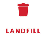 Slim Jim Recycling Station Label Only - Landfill