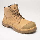 Paraflex, 690WZC Extra Wide Zip Sided Safety Boot - Wheat - 10