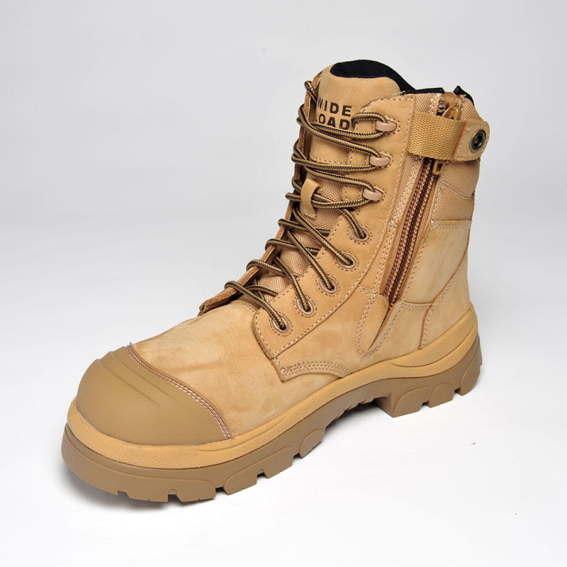 Paraflex, 890WZC Extra Wide Zip Sided Safety Boot - Wheat - 07