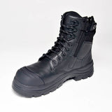 Paraflex, 890BZC Extra Wide Zip Sided Safety Boot - Black - 08