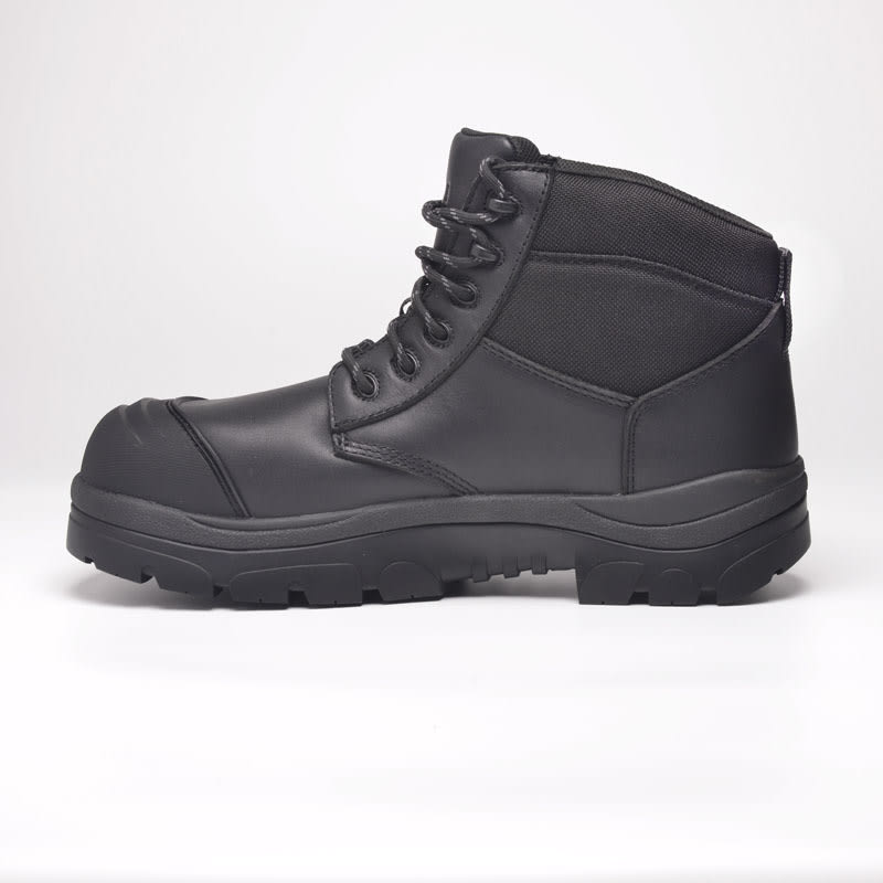 Paraflex, 690BLWC Extra Wide Lace up Safety Boot - Black - 07