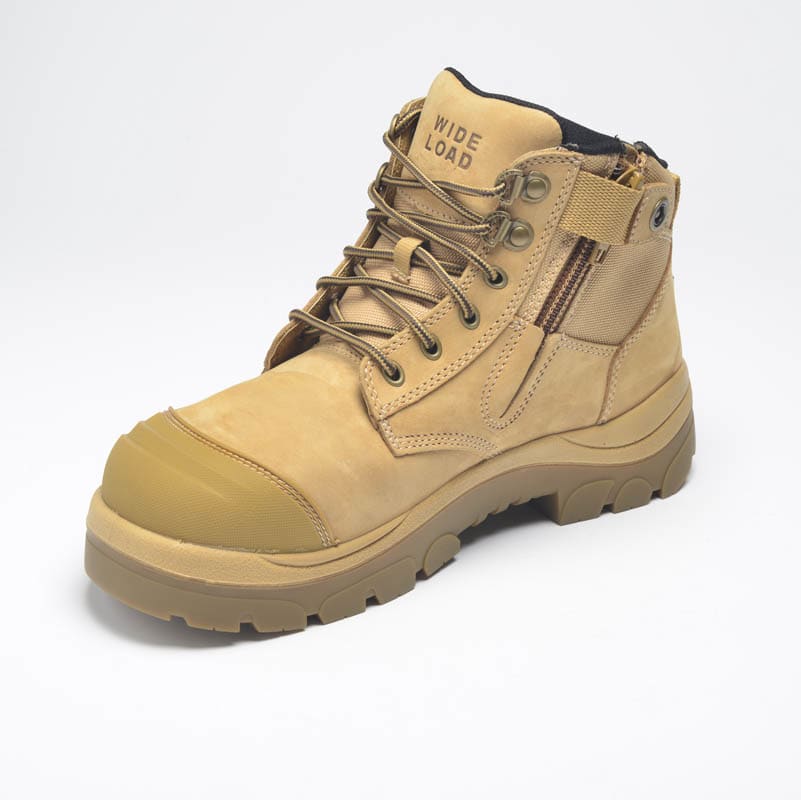 Paraflex, 690WZN Extra Wide Zip Non Safety Boot - Wheat - 14