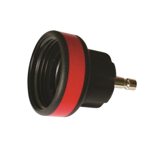 Red Toledo Cooling System Tester Adapter-No. 11, designed for reliable vehicle cooling system diagnostics and pressure testing.