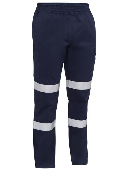 Bisley, Taped Biomotion Stretch Elastic Waist Pant Regular Fit - Navy (Size: 87)