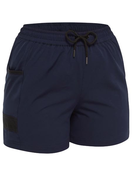 Bisley, Women's Flx & Move 4-Way Stretch Short - Navy (Size: 24)