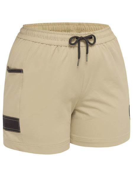 Bisley, Women's Flx & Move 4-Way Stretch Short - Stone (Size: 14)
