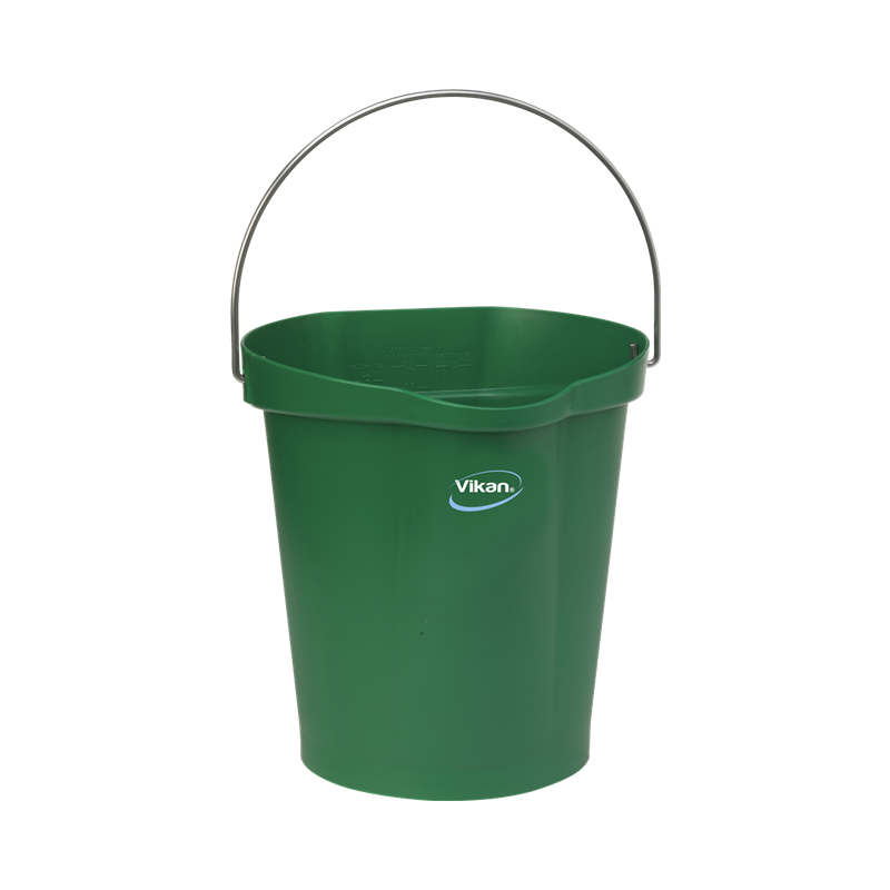 Vikan 28/5686 Heavy Duty Bucket 12L (Each) - Green