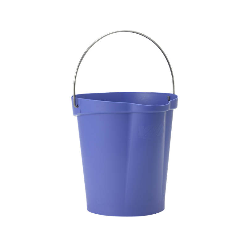 Vikan 28/5686 Heavy Duty Bucket 12L (Each) - Purple