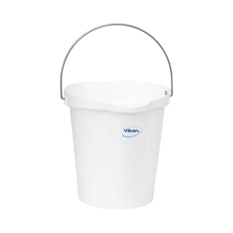 Vikan 28/5686 Heavy Duty Bucket 12L (Each) - White