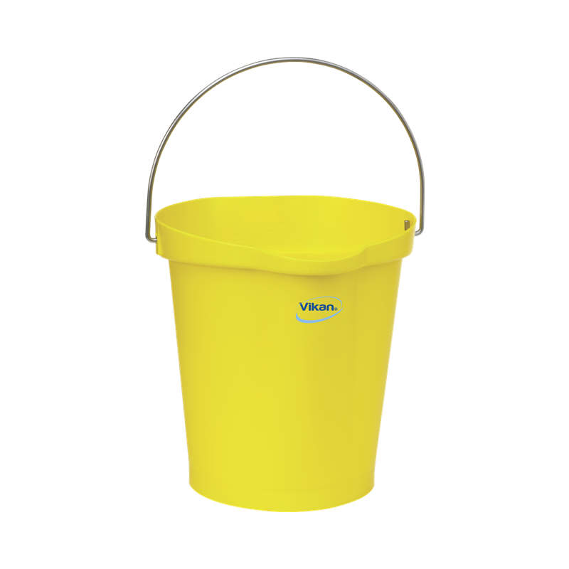 Vikan 28/5686 Heavy Duty Bucket 12L (Each) - Yellow
