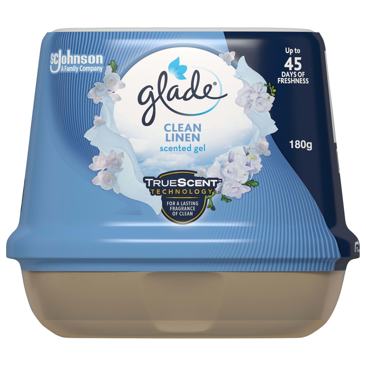 Glade Solid Gel Clean Linen 180g (Each)