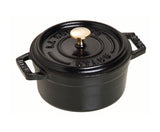 Round Cocotte - 18cm Black  - Staub
