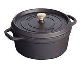 Round Cocotte - 26cm Black  - Staub