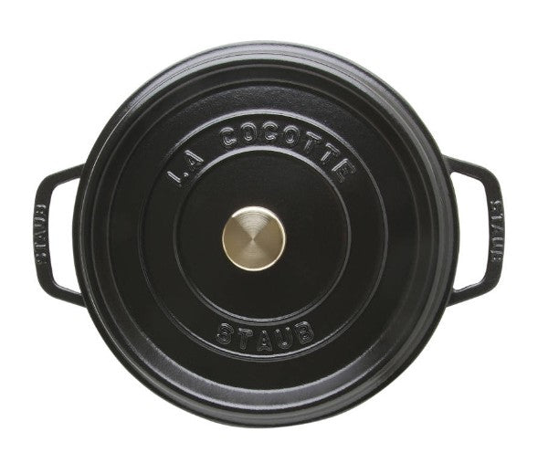 Round Cocotte - 26cm Black  - Staub