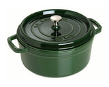 Round Cocotte - 24cm Basil Green - Staub