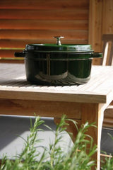 Round Cocotte - 24cm Basil Green - Staub