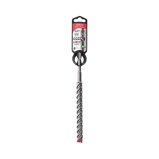 Diablo Rebar Demon SDS-Plus drill bit, 18mm diameter, 250mm length, features 4-cutter carbide head for tough drilling tasks.