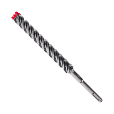 Diablo Rebar Demon SDS-Plus drill bit with 4-cutter carbide head, designed for durability, precise holes in reinforced concrete.