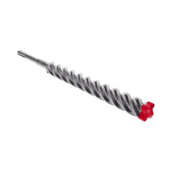 Diablo Rebar Demon SDS-Plus drill bit with full carbide head, 4-cutter design and optimized flute for precise concrete drilling.